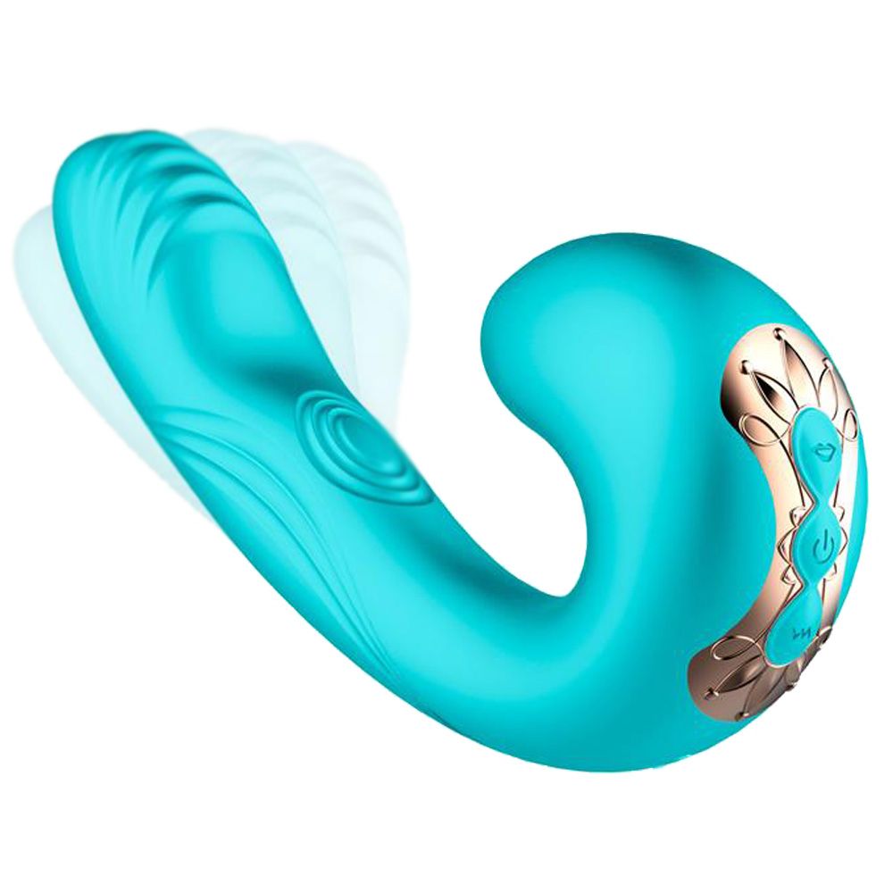INTOYOU Hydra - Wibrator królik, Niebieski, 16.8 cm