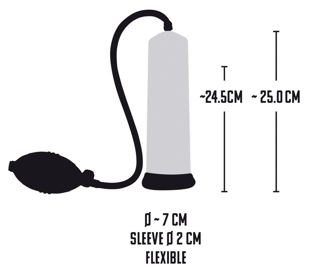 Помпа для пениса Mister Boner Professionals Power Pump, 25 см (прозрачный)