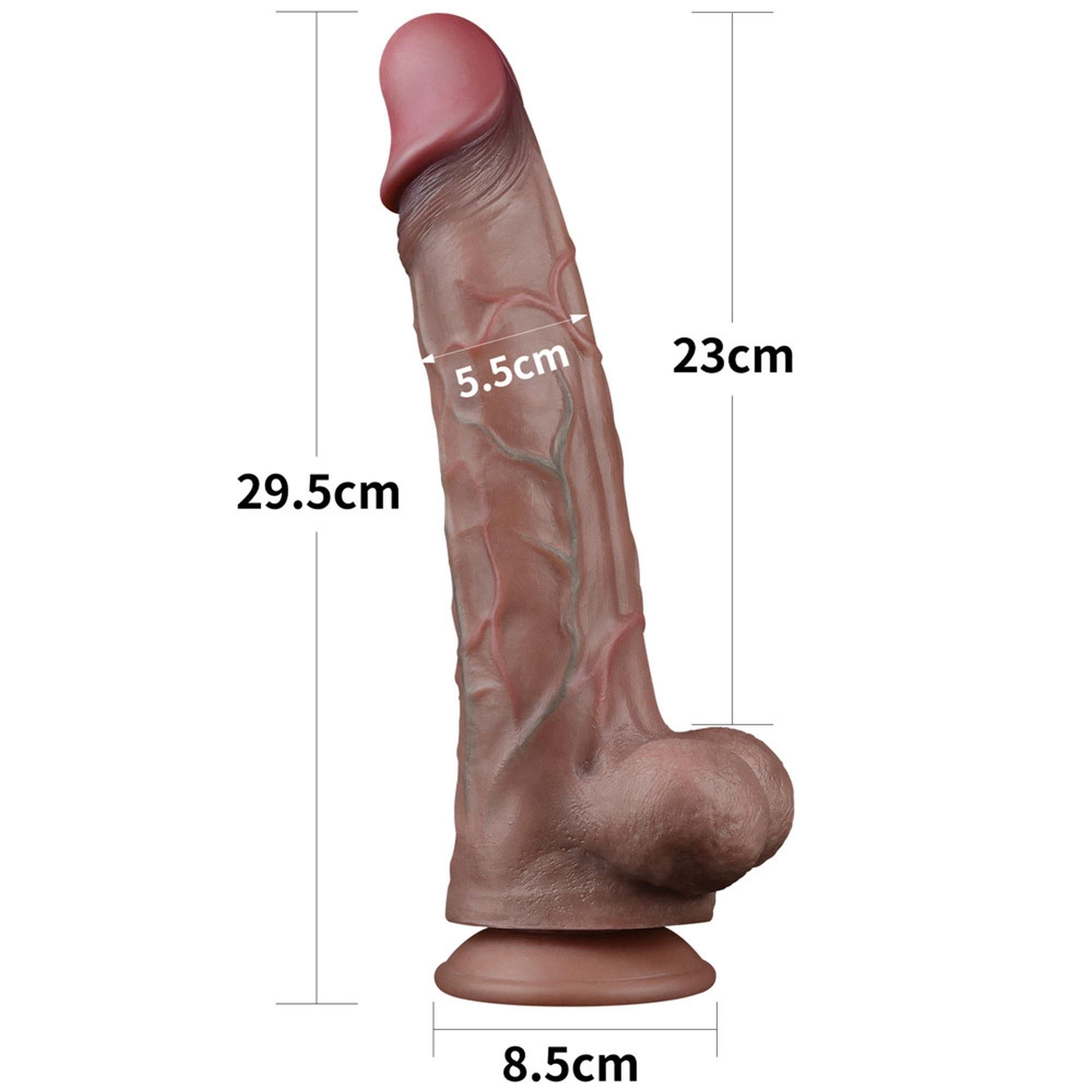 Фаллоимитатор с присоской LoveToy Nature Cock, 29,5 см (телесный)