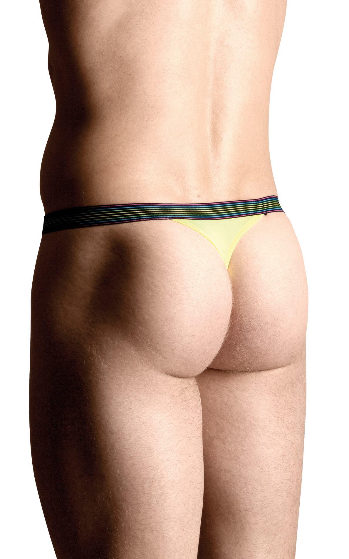 Męskie stringi typu slip Softline Thongs 4496, XL (żółty)