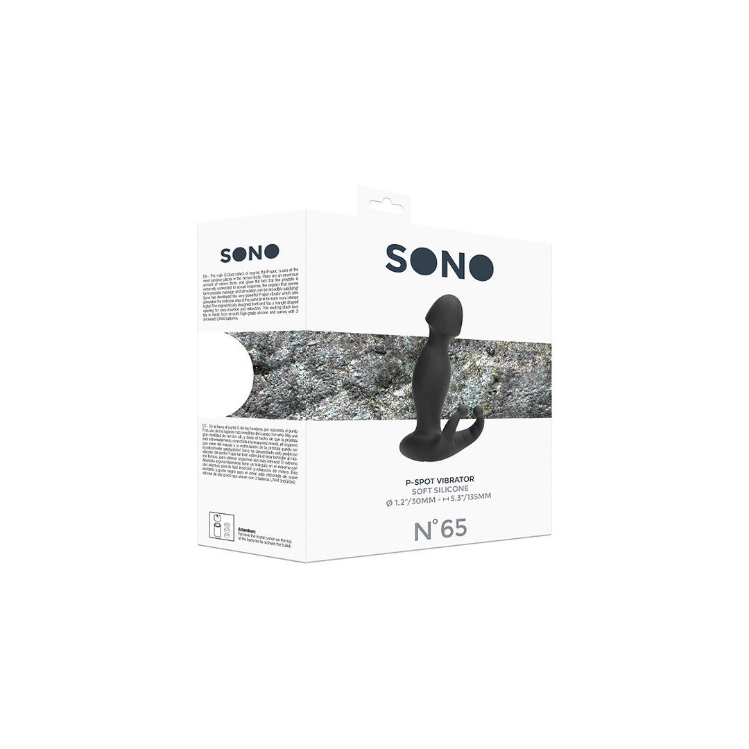 Sono - Stymulator prostaty, Czarny, 13.5 cm
