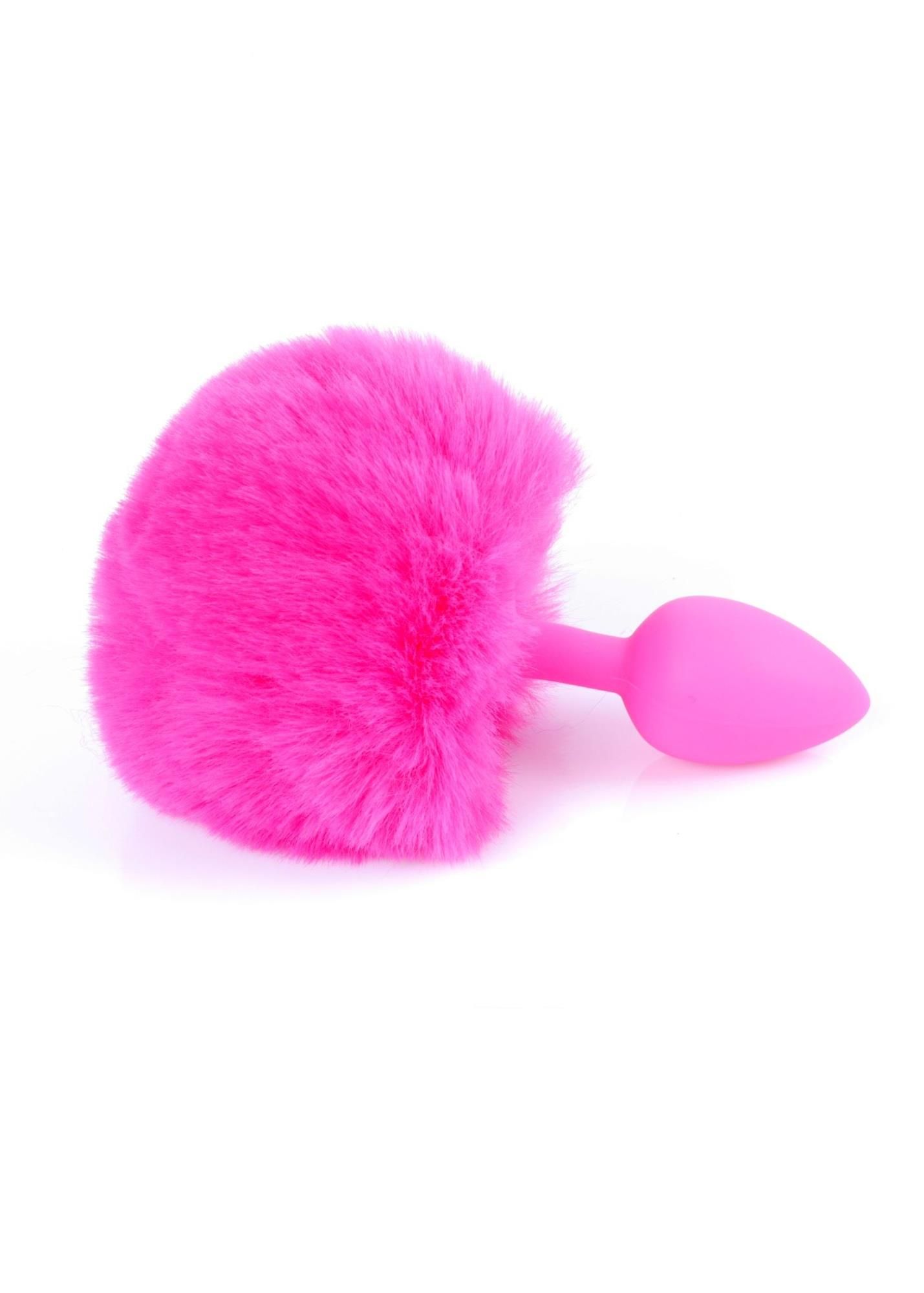 Анальна пробка з хвостиком Boss Jewellery Bunny Tail, 6,5 см (рожевий)