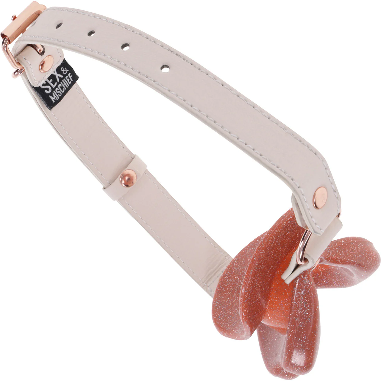 Кляп Sex & Mischief Peaches 'n CreaMe Silicone Lips (персиковый)