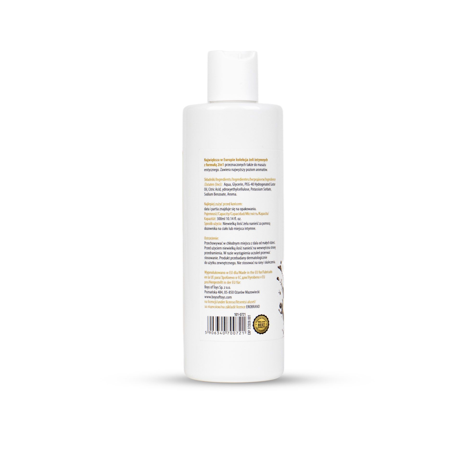 Лубрикант MyLove Aroma Series Intim&Massage 2in1 Tiramisu, 300 мл