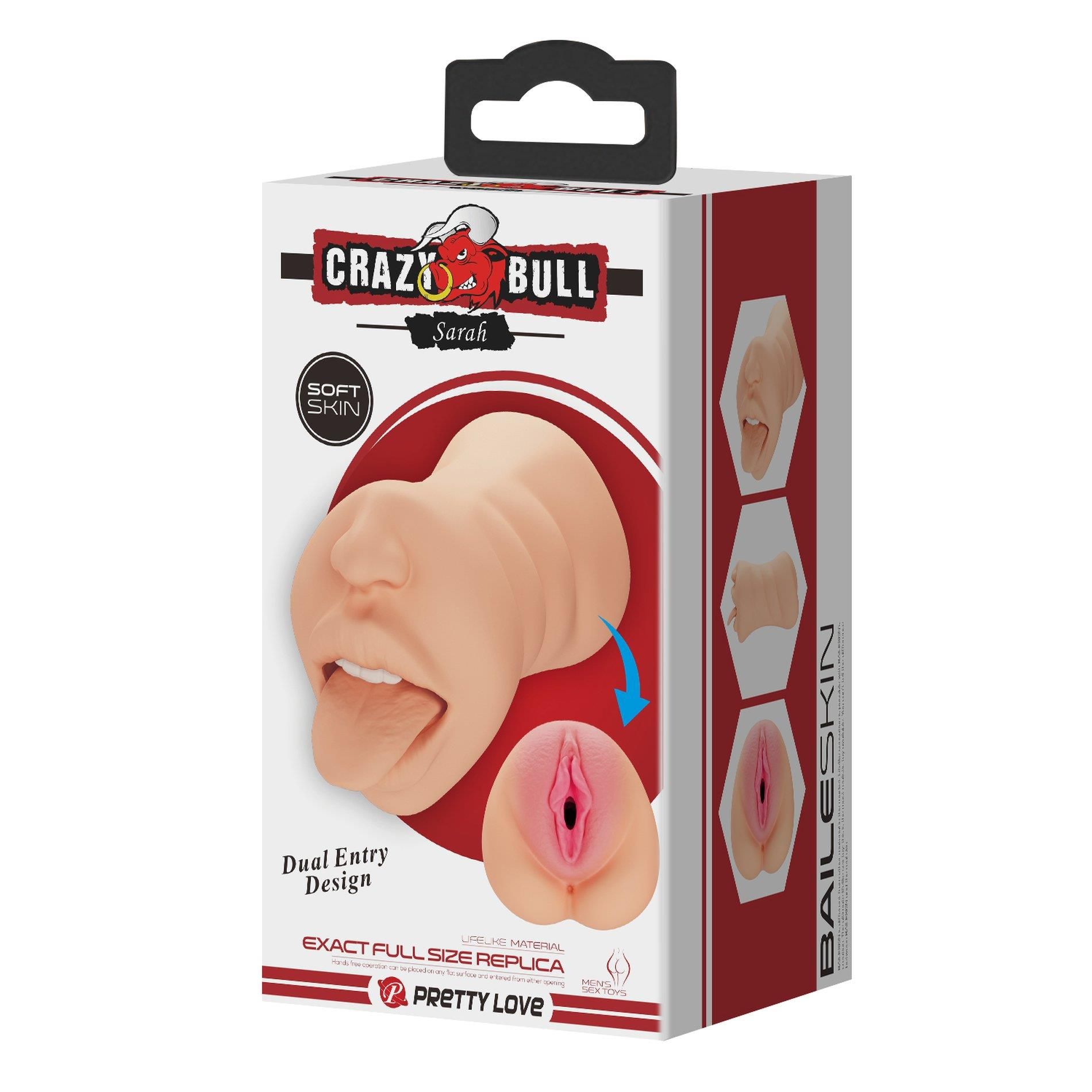 Подвійний мастурбатор Crazy Bull Sarah (тілесний)