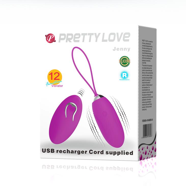 Виброяйцо Pretty Love Jenny, 7 см (фиолетовый)