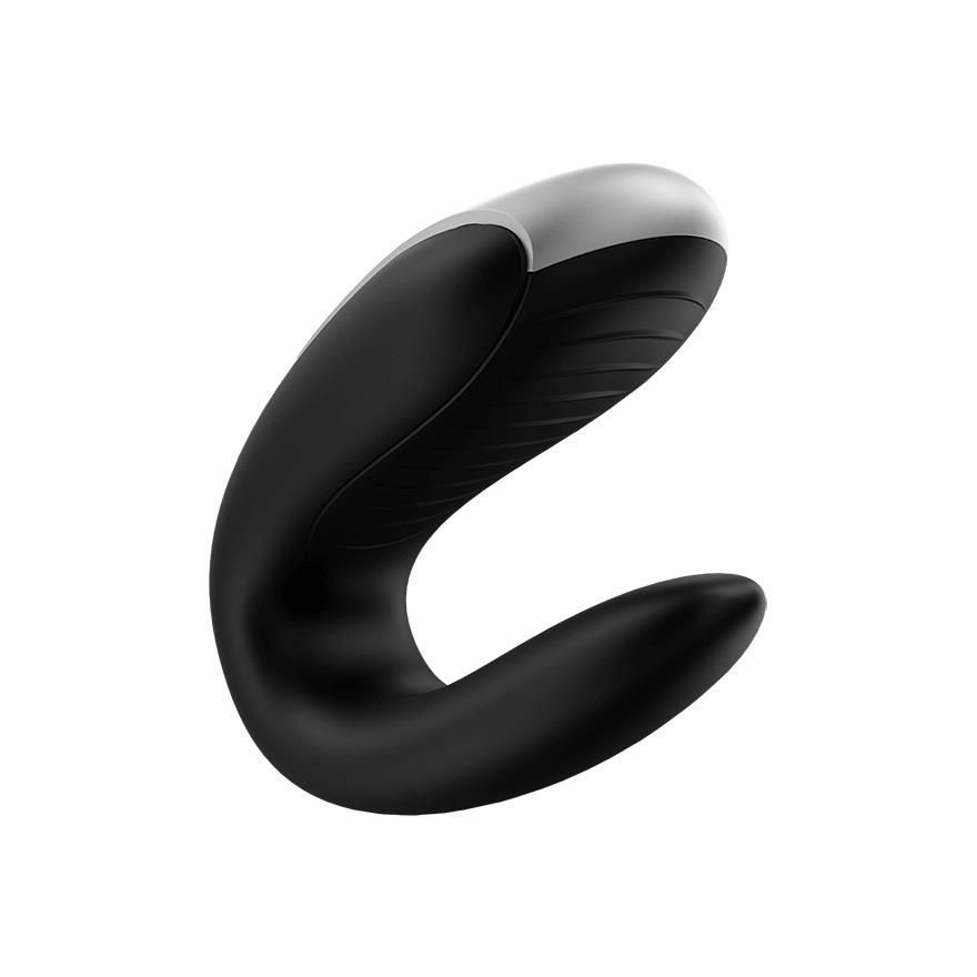 Вібратор для пар Satisfyer Double Fun, 9 см (чорний)