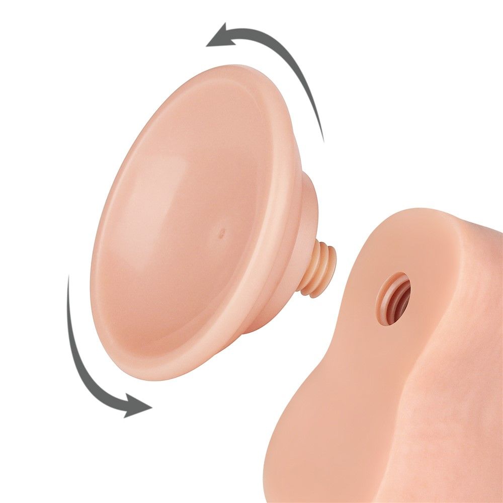 Фаллоимитатор Sliding-Skin Dual Layer Dong 8'', 20 см (телесный)