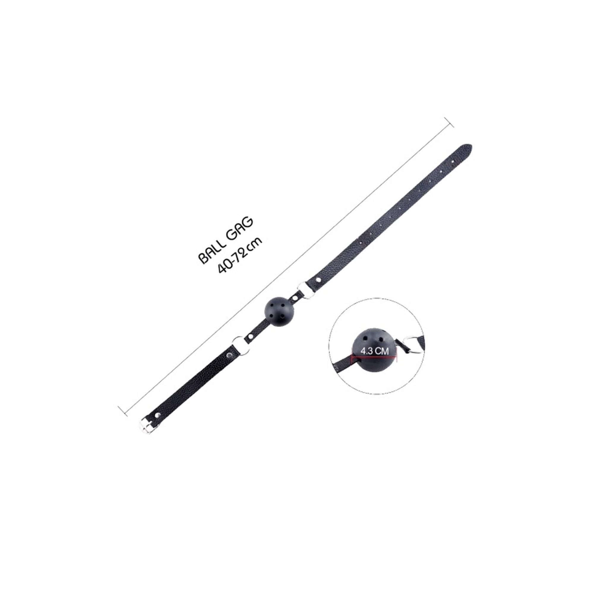 Кляп Alive Discretion, 4,5 см (чёрный)