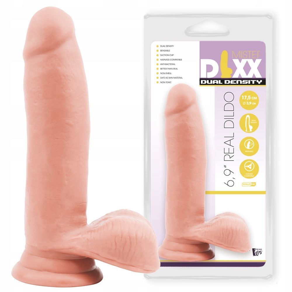 Фаллоимитатор Dream Toys Real Dildo 6,9", 17,5 см (телесный)