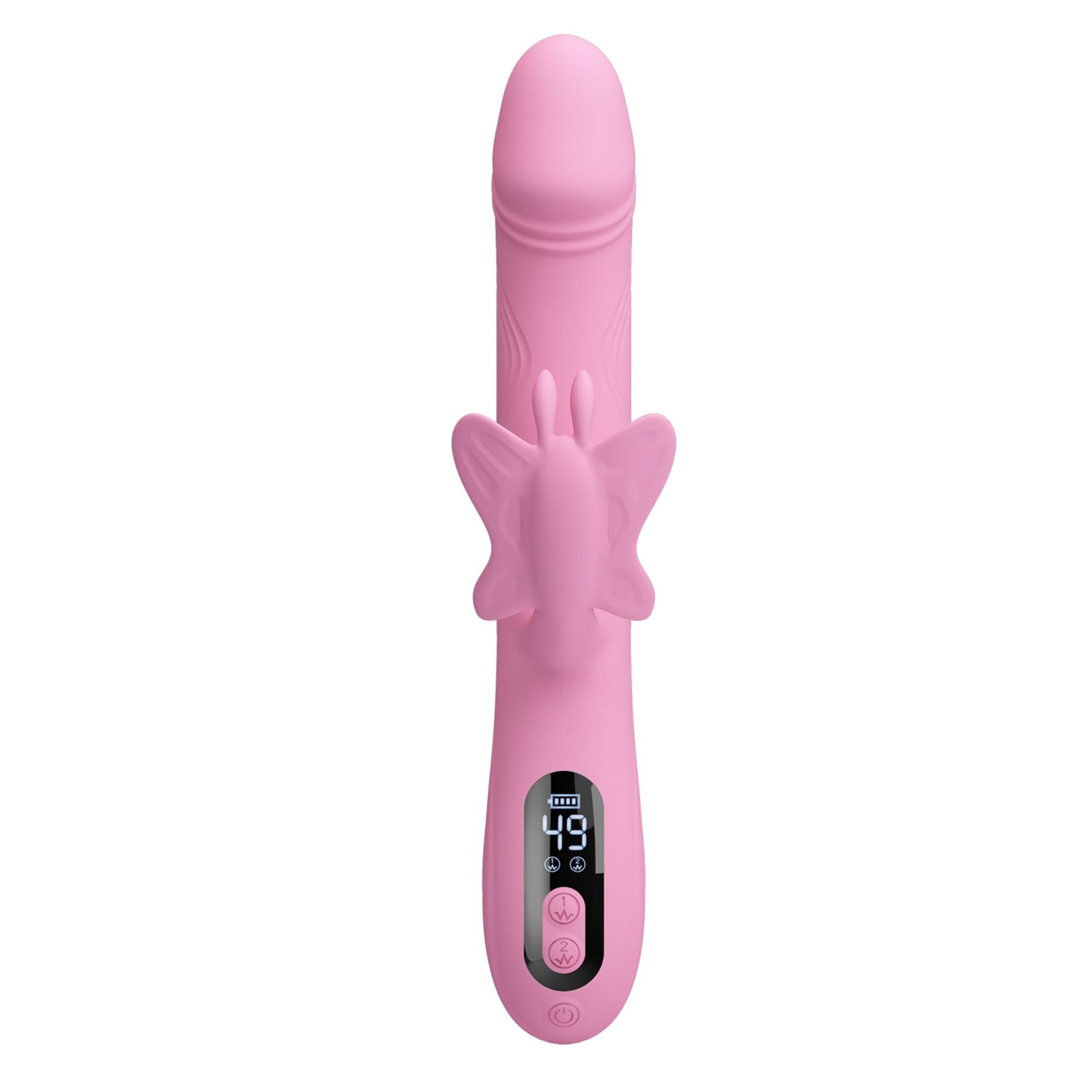 Вибратор-кролик Pretty Love Bella Pink, 24 см (розовый)