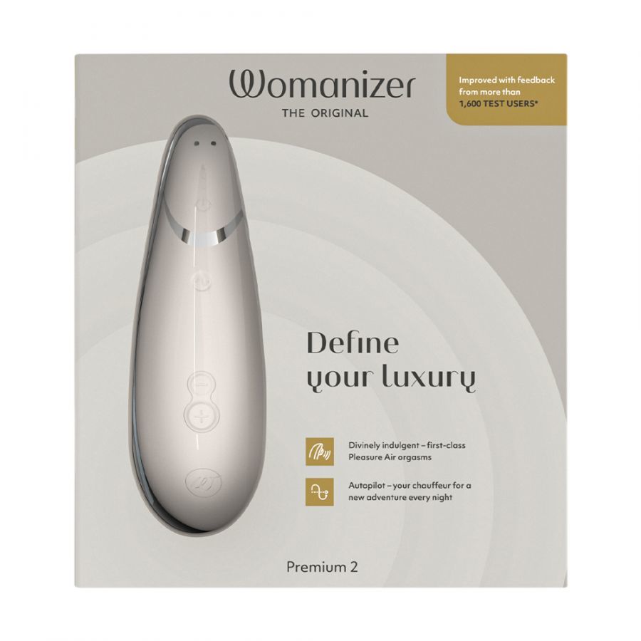 Вакуумный стимулятор клитора Womanizer Premium 2 (серый)