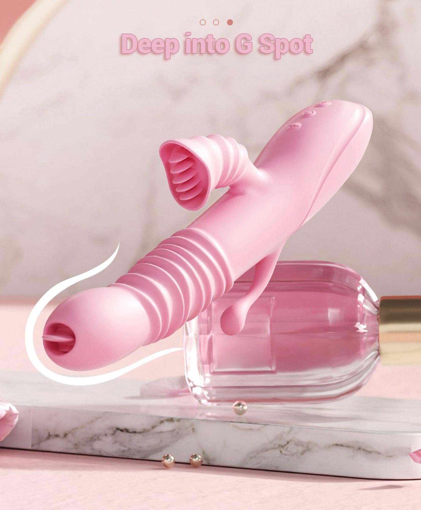 Вібратор B-Series Lyla Ada USB, 25 см (рожевий)