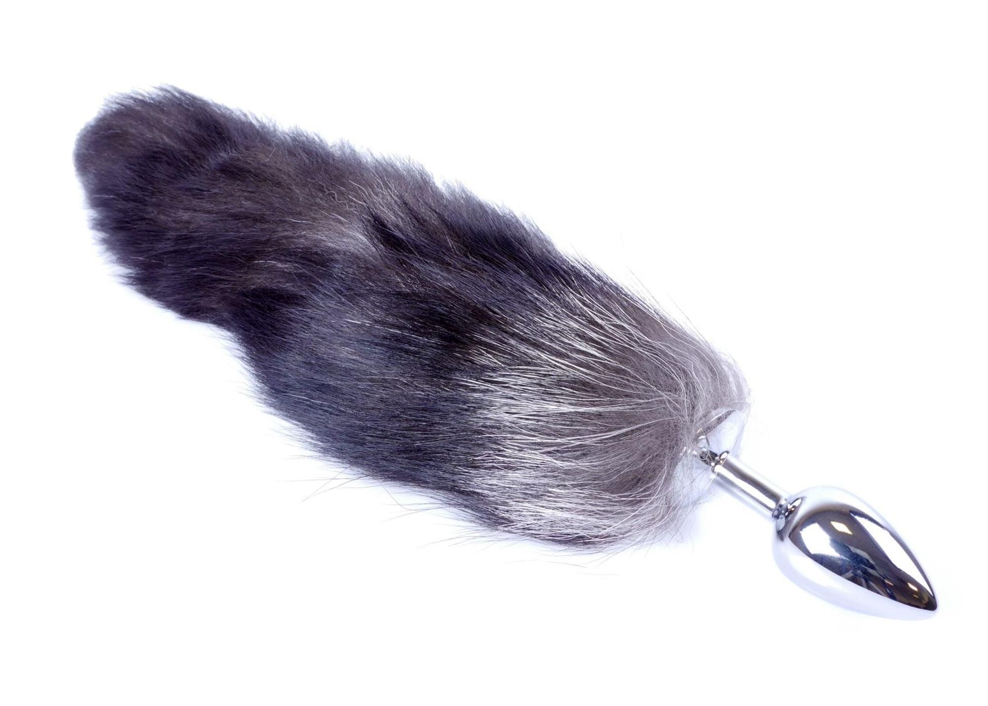 Korek analny Boss Fox TAIL Black XXL, 9 cm (czarny)