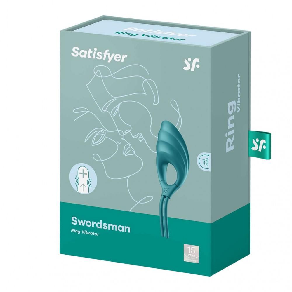 Виброкольцо Satisfyer Swordsman, 14.2 см (зеленый)