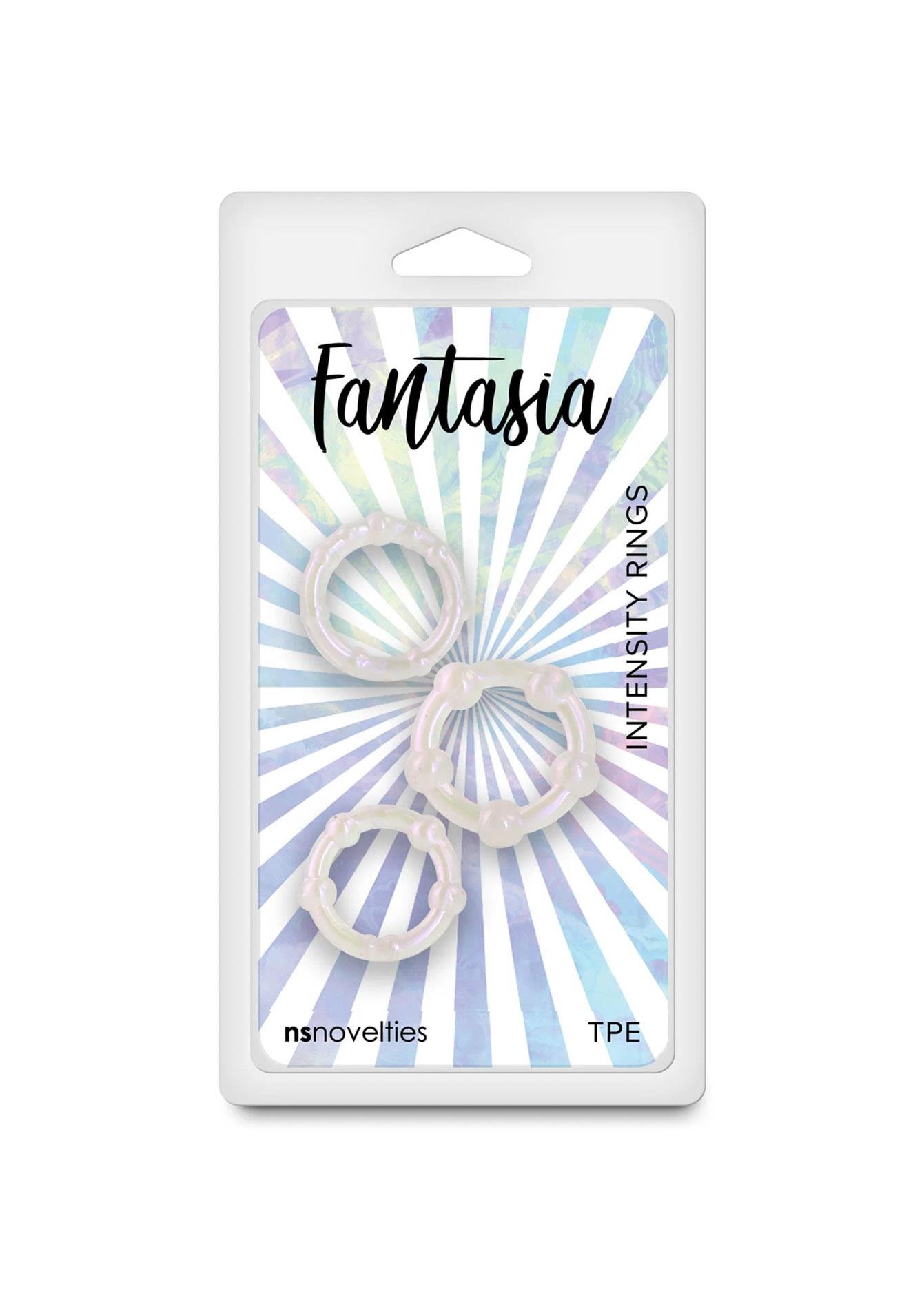 Набор эрекционных колец NS Novelties Fantasia, 3 шт (белый)