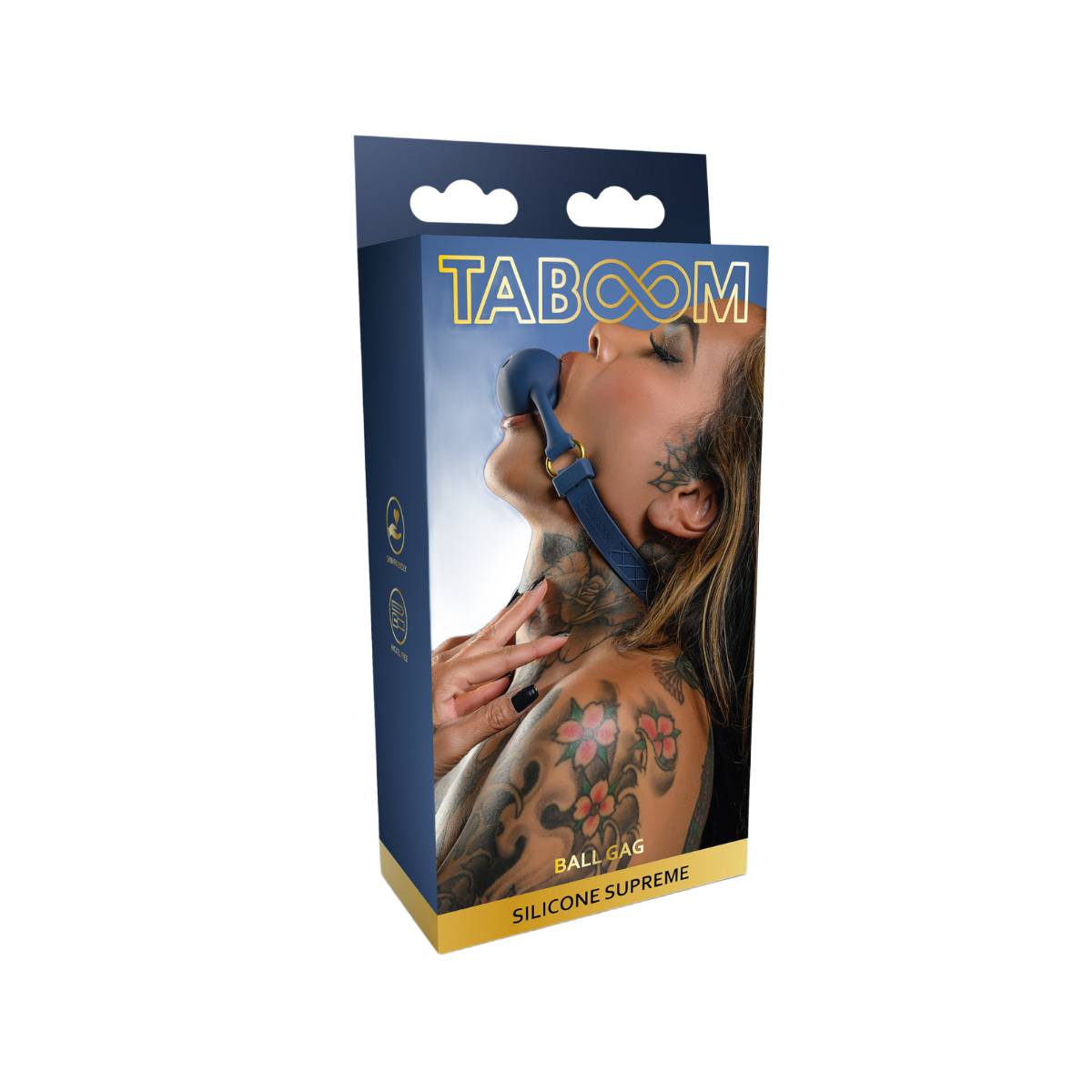 Кляп Taboom Silicone Supreme Ball Gag, 4.3 см (синий)