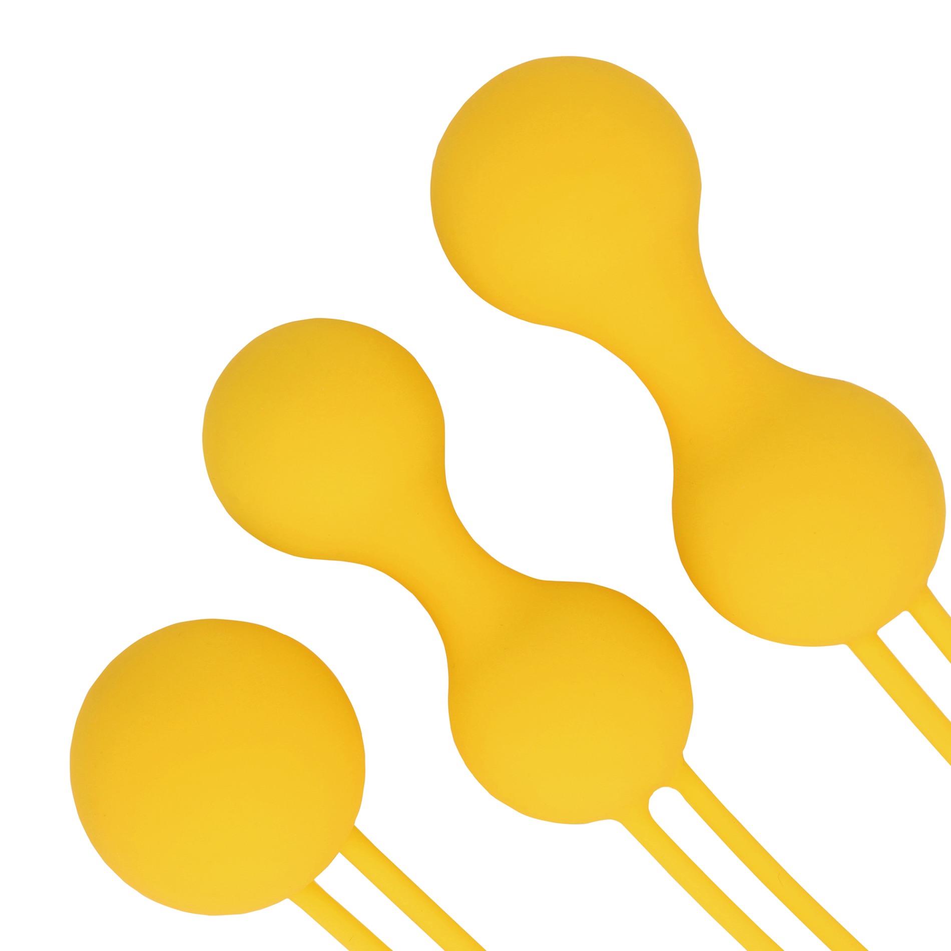 Набор вагинальных шариков Loveline Kegel Ball Exercise Set, 3 шт (желтый)
