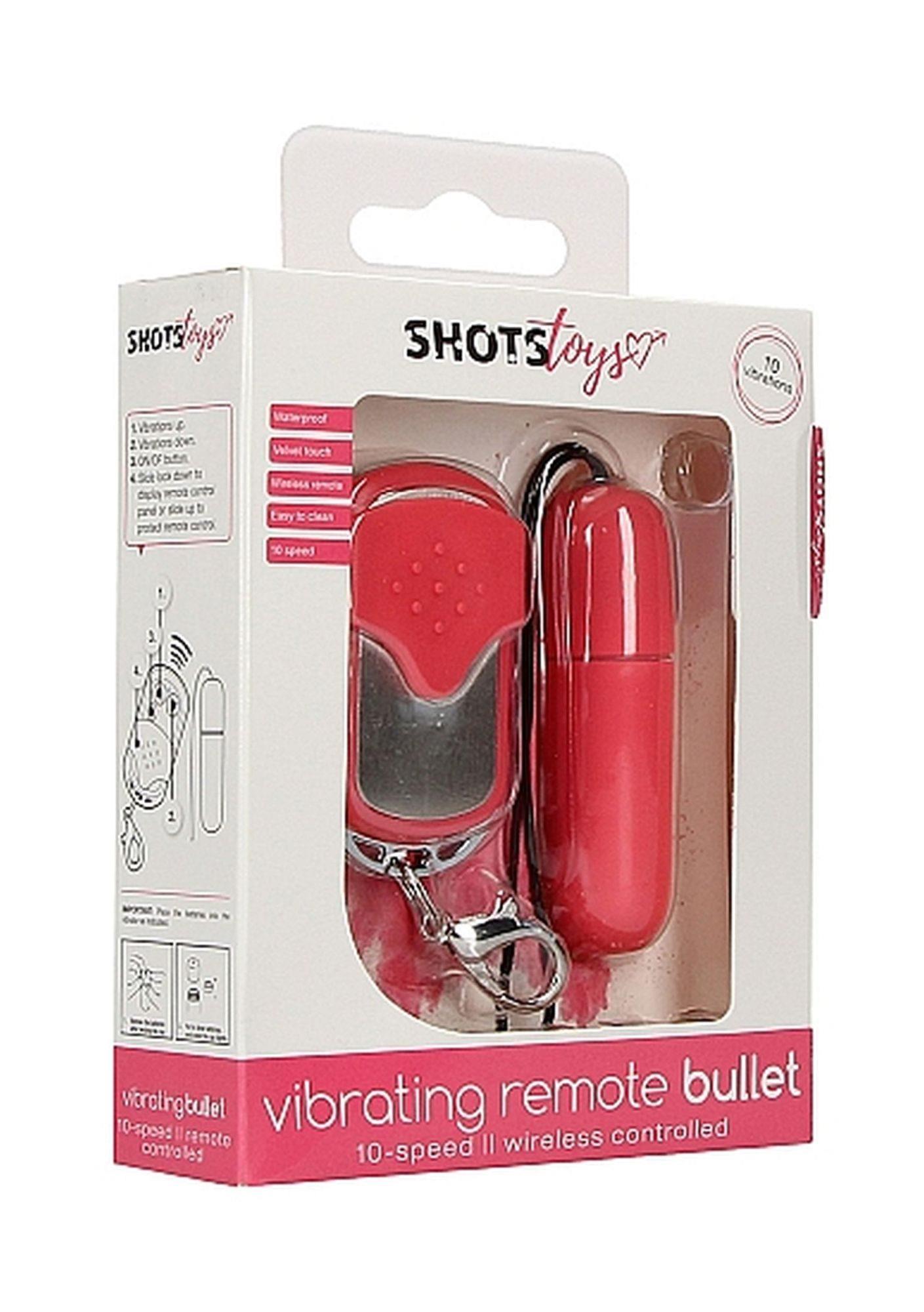Виброяйцо Shots Toys Remote Bullet, 6.3 см (розовый)