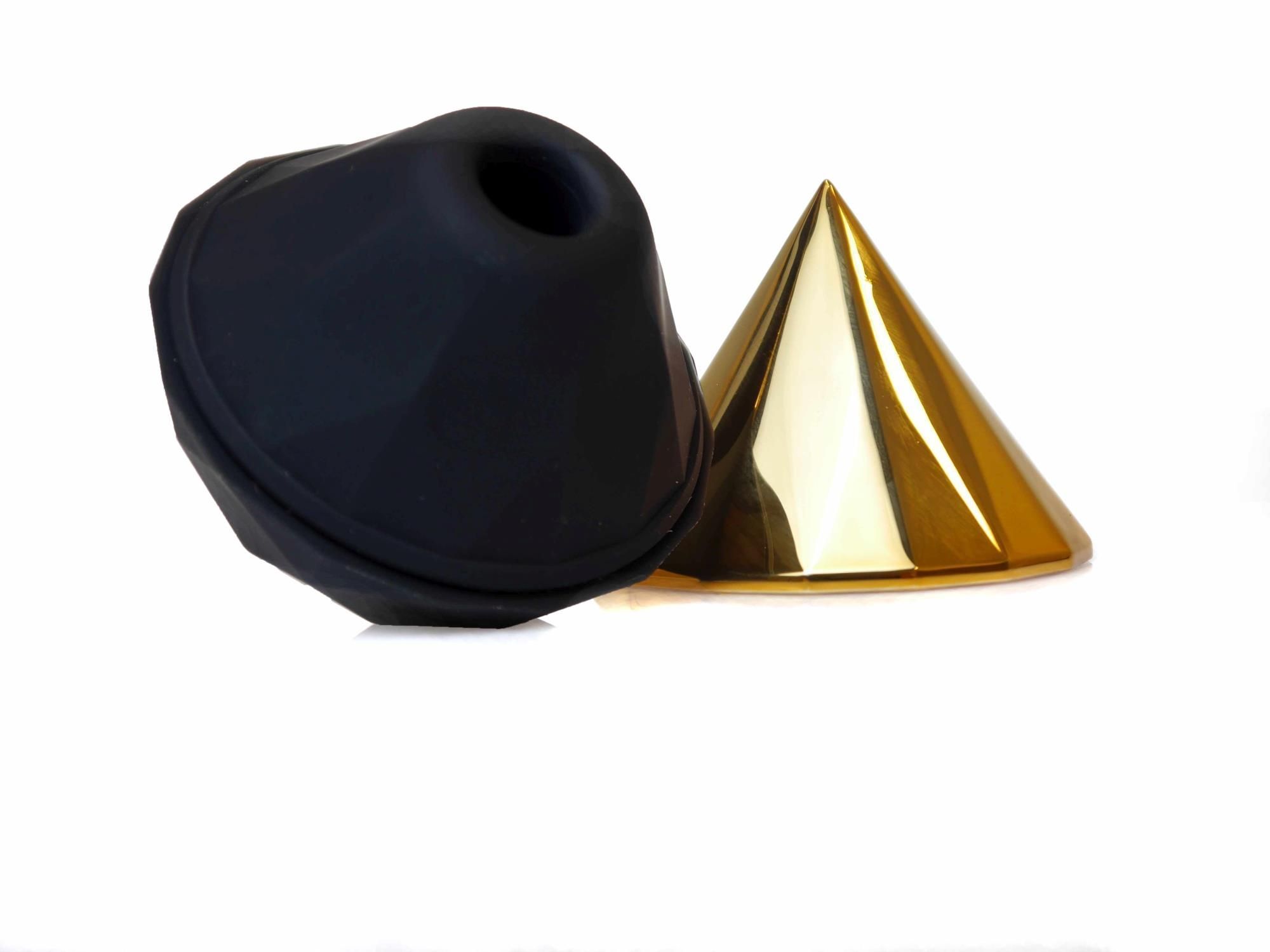 Вакуумный стимулятор клитора B - Series Smart Diamond Air Massager (золотистый)