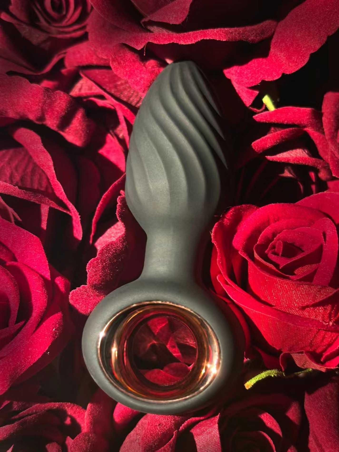 Korek analny B - Series Cute Aisi Rotating Plug, 10.9 cm (czarny)