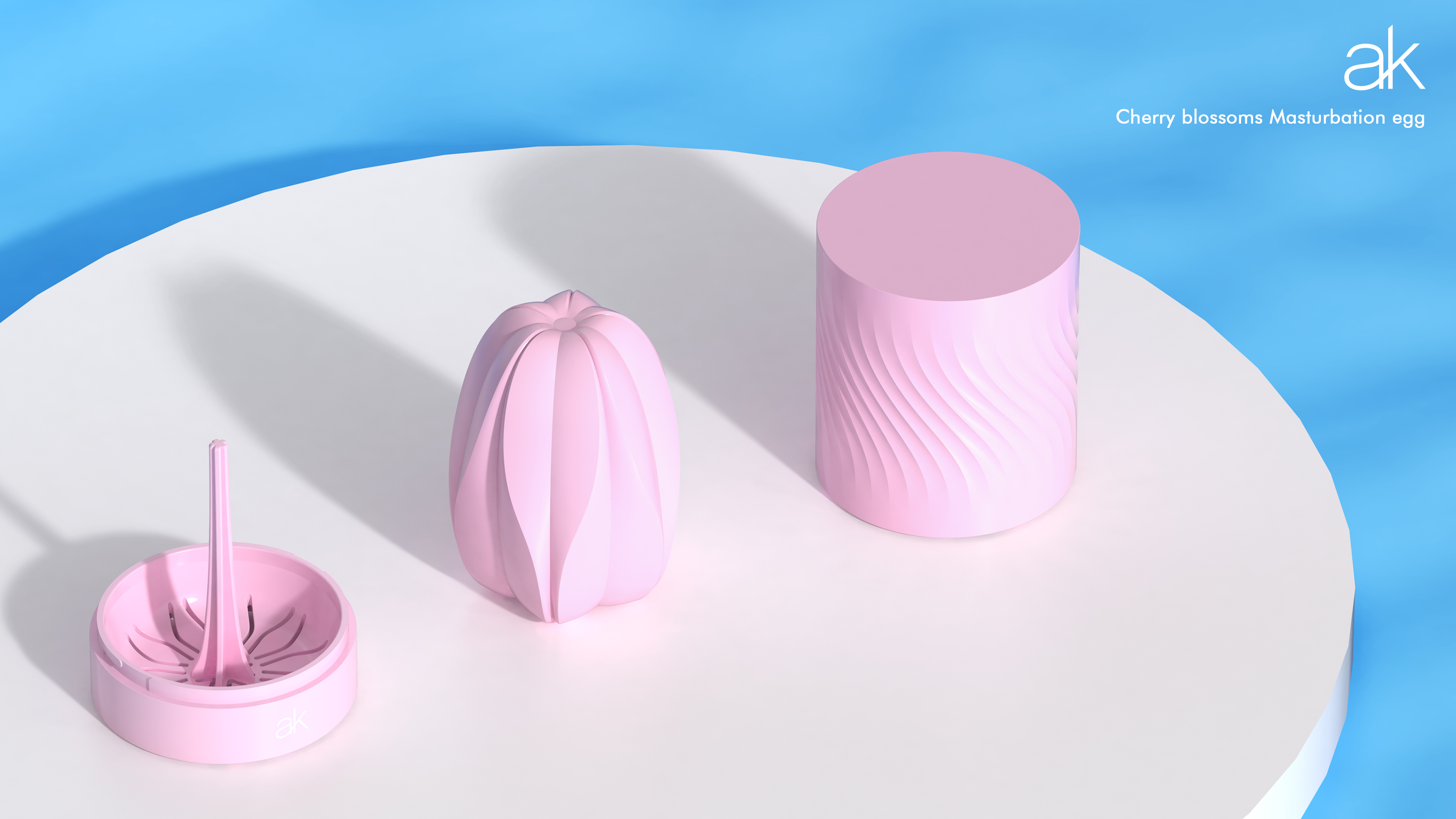 Мастурбатор After Kiss Cherry Blossom Masturbation Egg - Brush (рожевий)