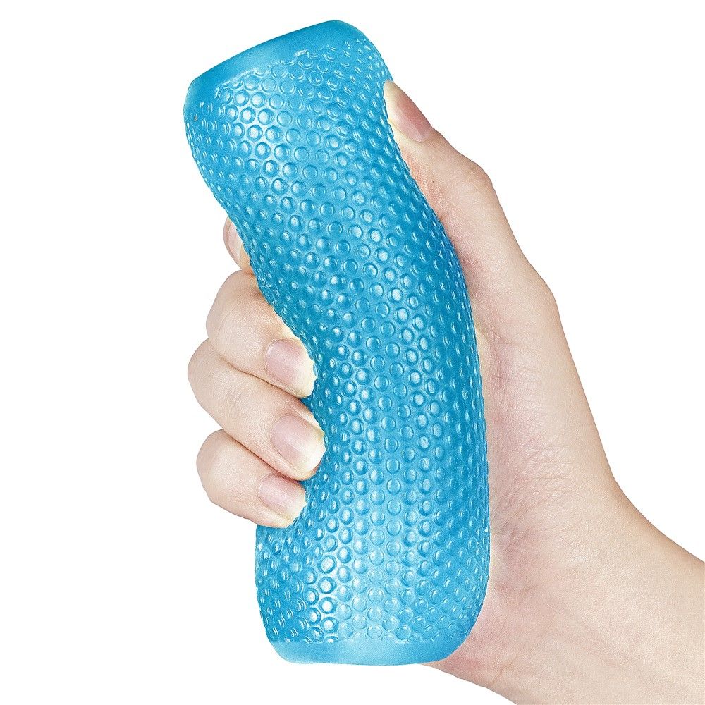 Lovetoy Training Master Double Side Stroker - Masturbator, Niebieski, 12.5 cm