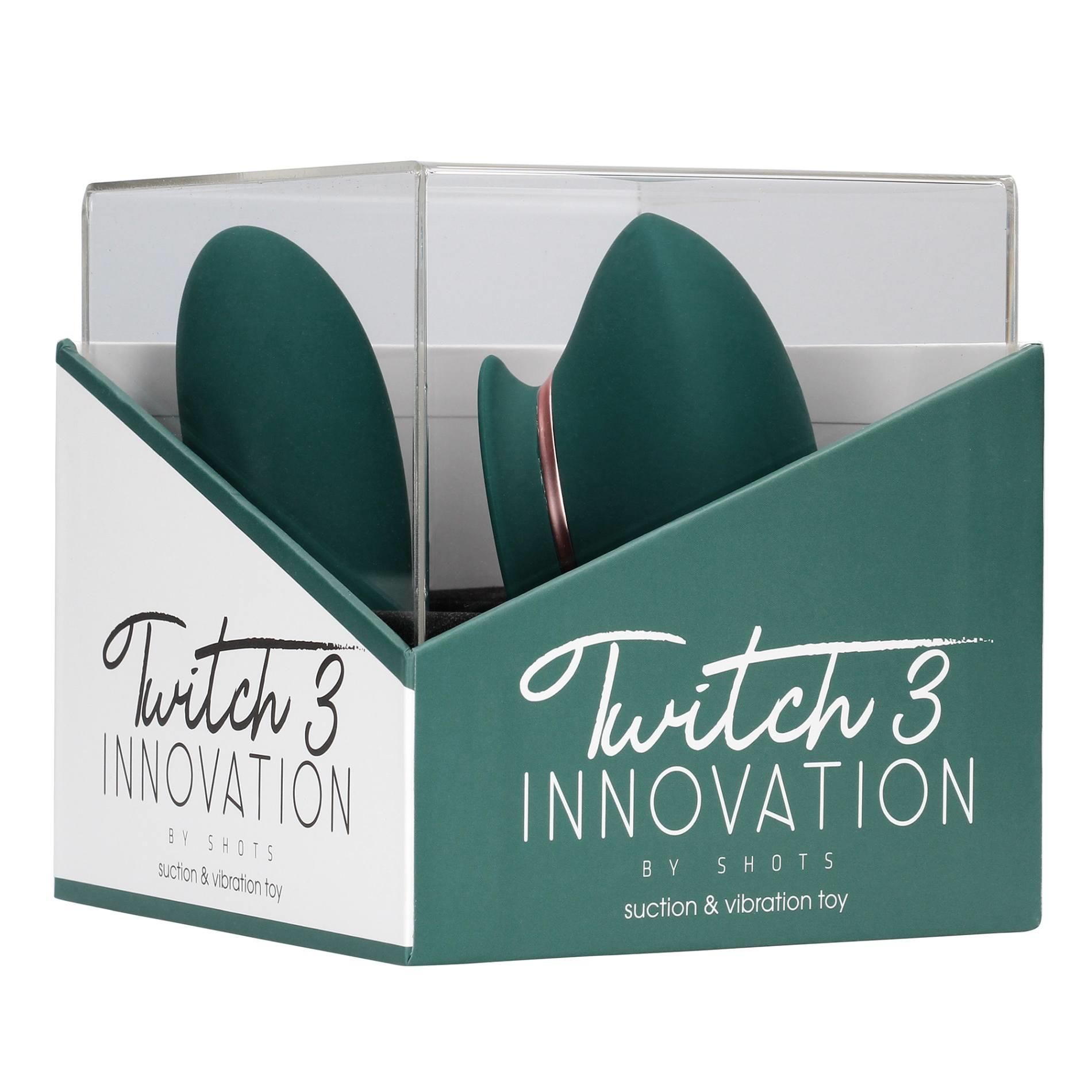 Вибратор Twitch 3 Innovation, 13.3 см (зеленый)