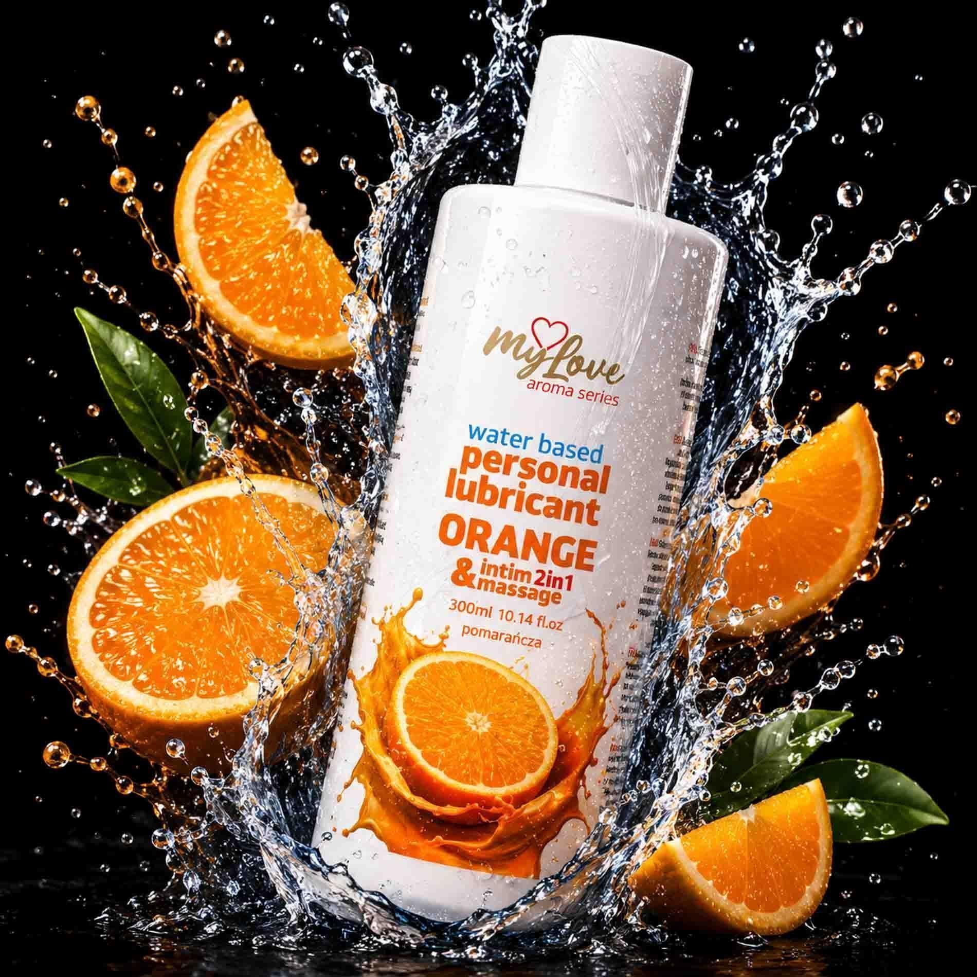 Lubrykant MyLove Aroma Series Intim&Massage 2in1 Orange, 300 ml