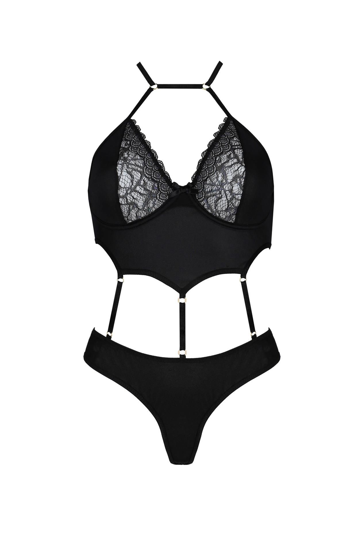 Эротическое боди Casmir Kitasana, XXL/XXXL (черный)