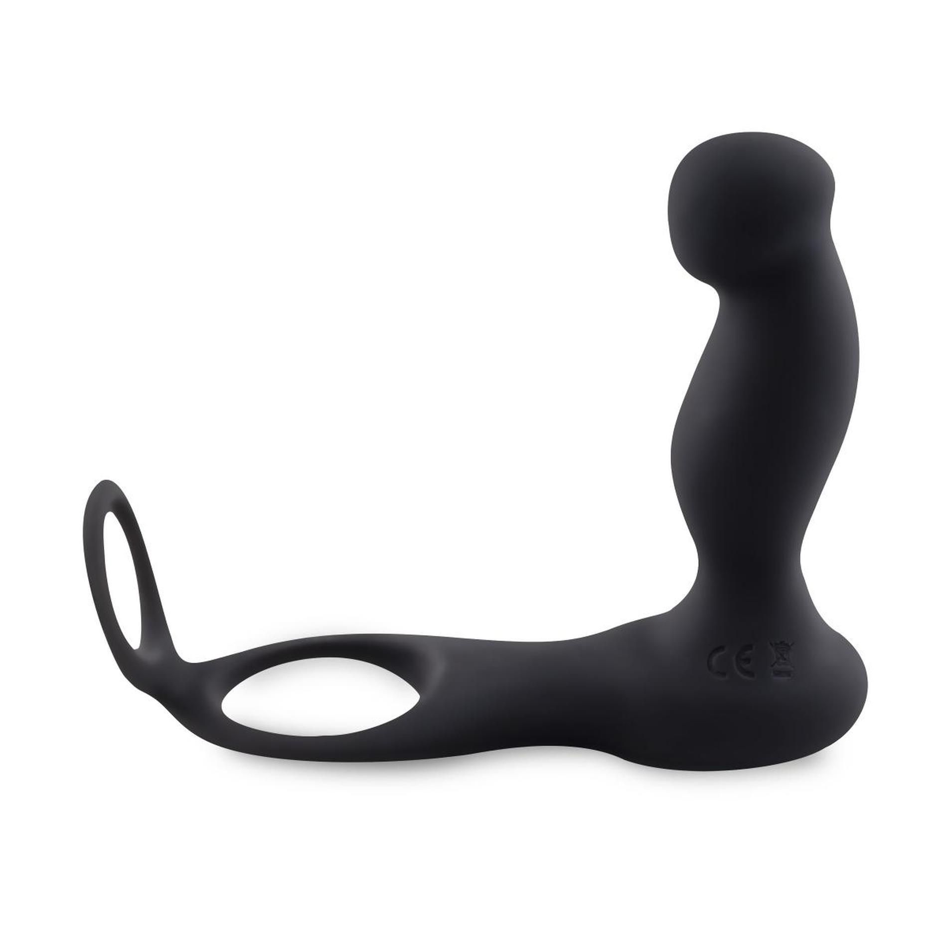 Стимулятор простаты Teazers Cock & Ball Ring, 7.5 см (черный)
