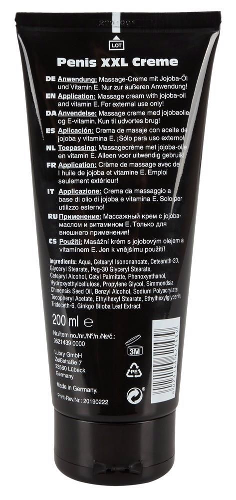 Крем для збільшення пеніса Orion Penis XXL Creme, 200 мл