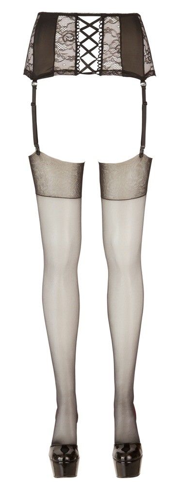 Чулки Cottelli Legwear Elizabeth 1, 20 ден (черный)