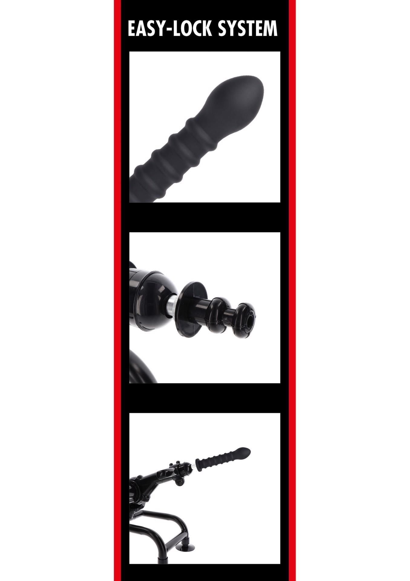 Фаллоимитатор Hidden Desire Ribbed Dong Easy-Lock, 19 см (черный)