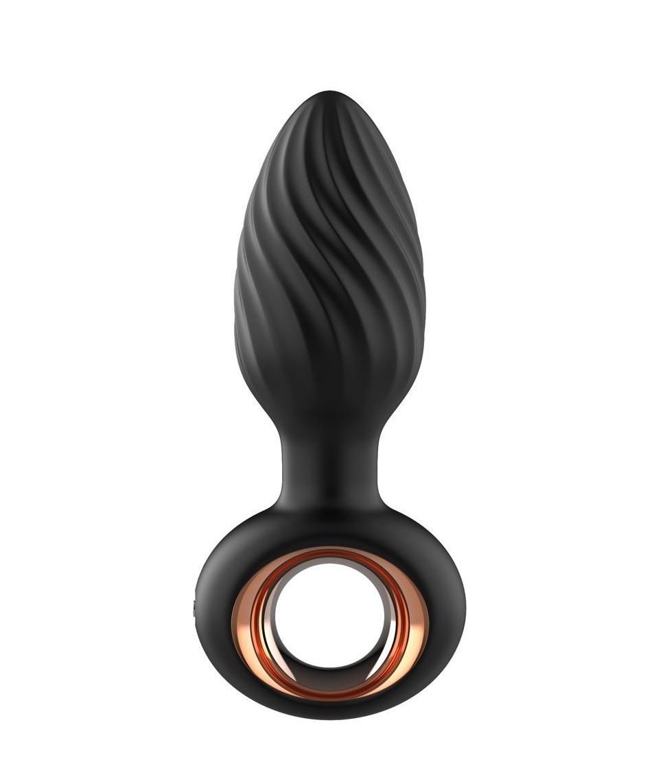 Korek analny B - Series Cute Aisi Rotating Plug, 10.9 cm (czarny)