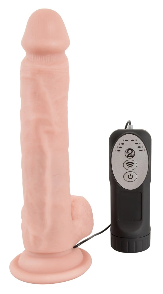 Medical Silicone - Wibrator, W kolorze cielistym, 21 cm