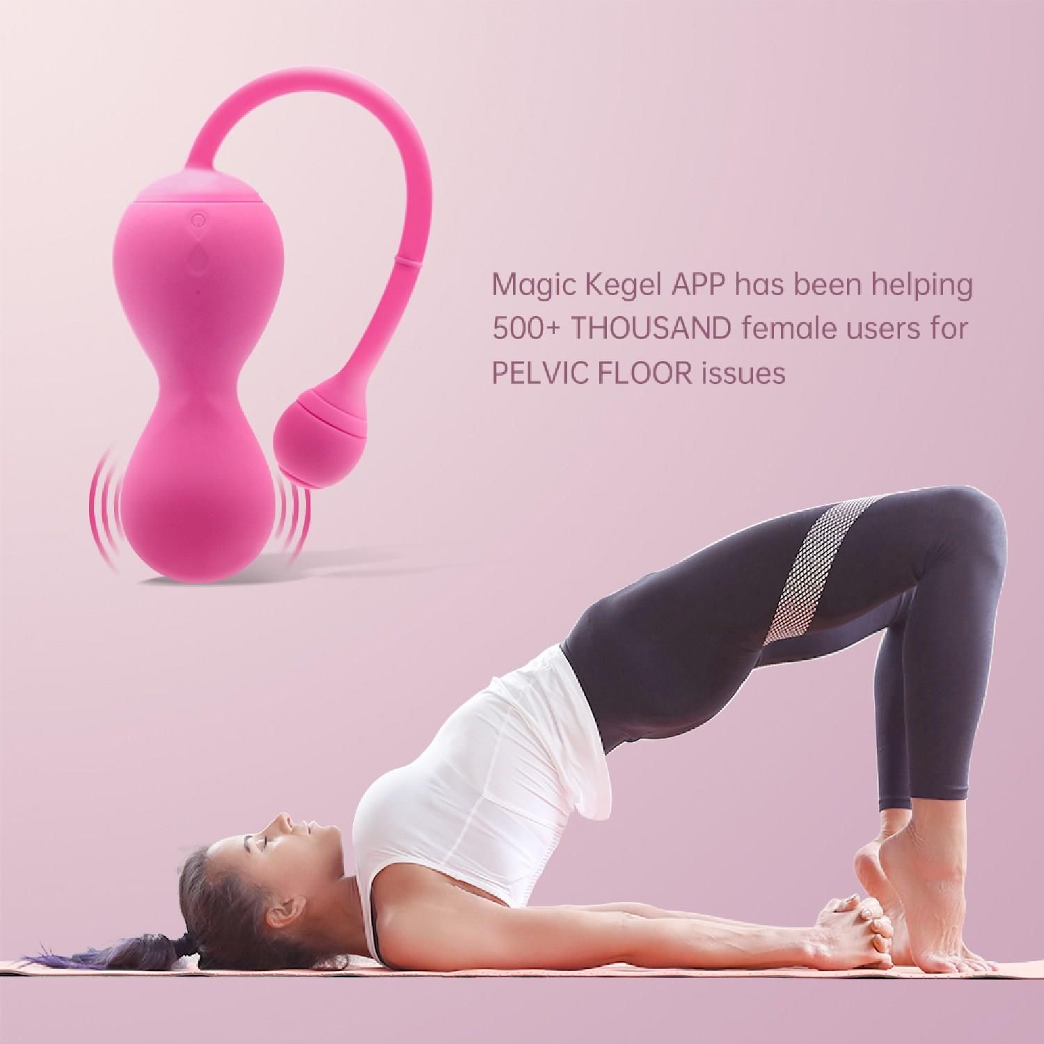 Вагинальные шарики Magic Motion Smart Kegel Master Balls, 8.4 см (розовый)