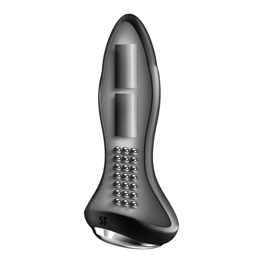 Анальна пробка Satisfyer Rotator Plug 1+, 12.8 см (чорний)