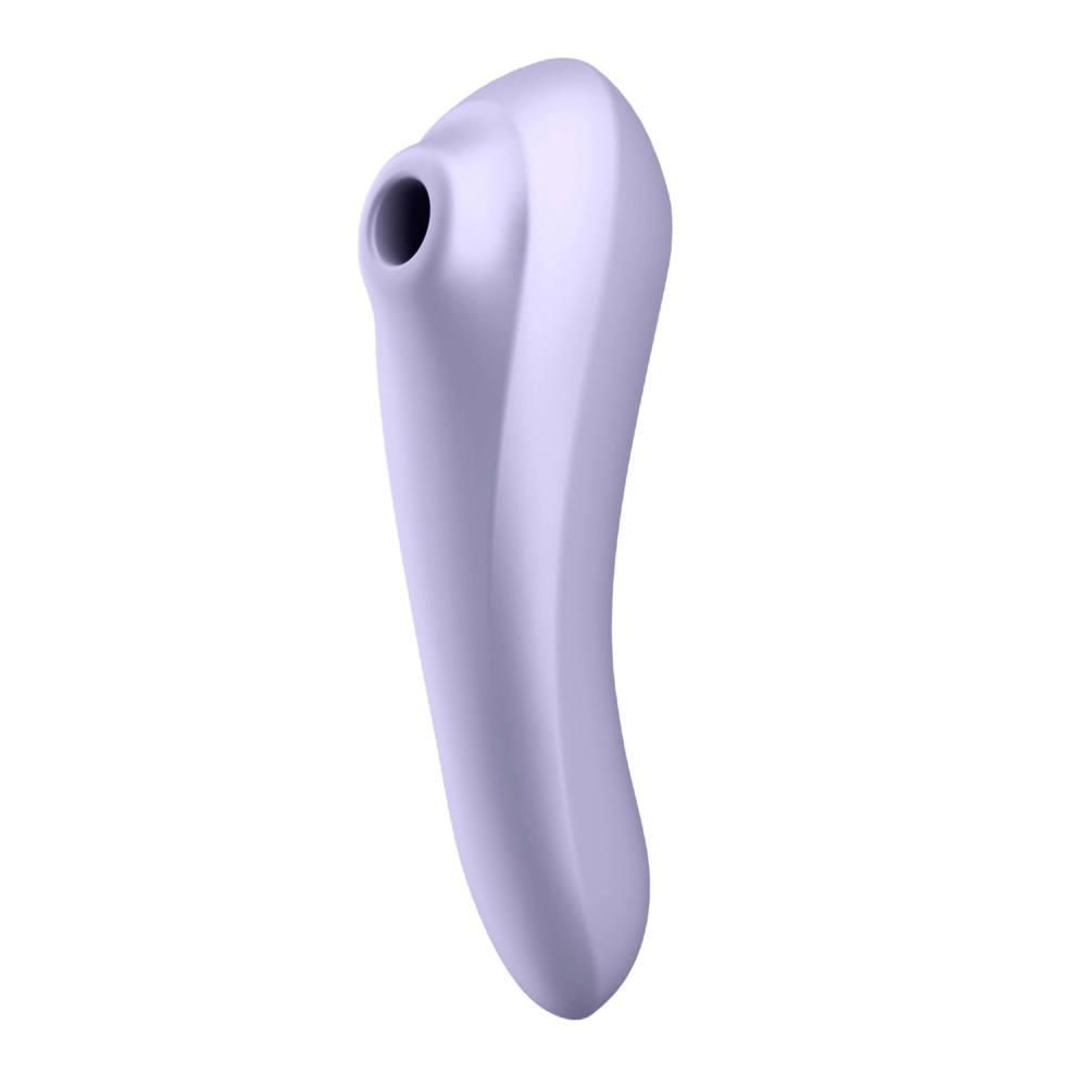 Wibrator z bezdotykowym masażerem łechtaczki Satisfyer Dual Pleasure (liliowy)