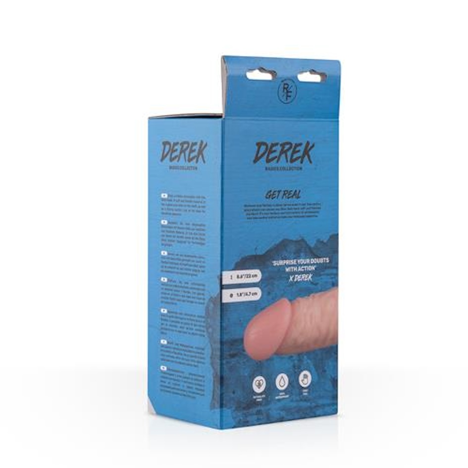 Фаллоимитатор EasyToys Derek Realistic Dildo, 22 см (телесный)