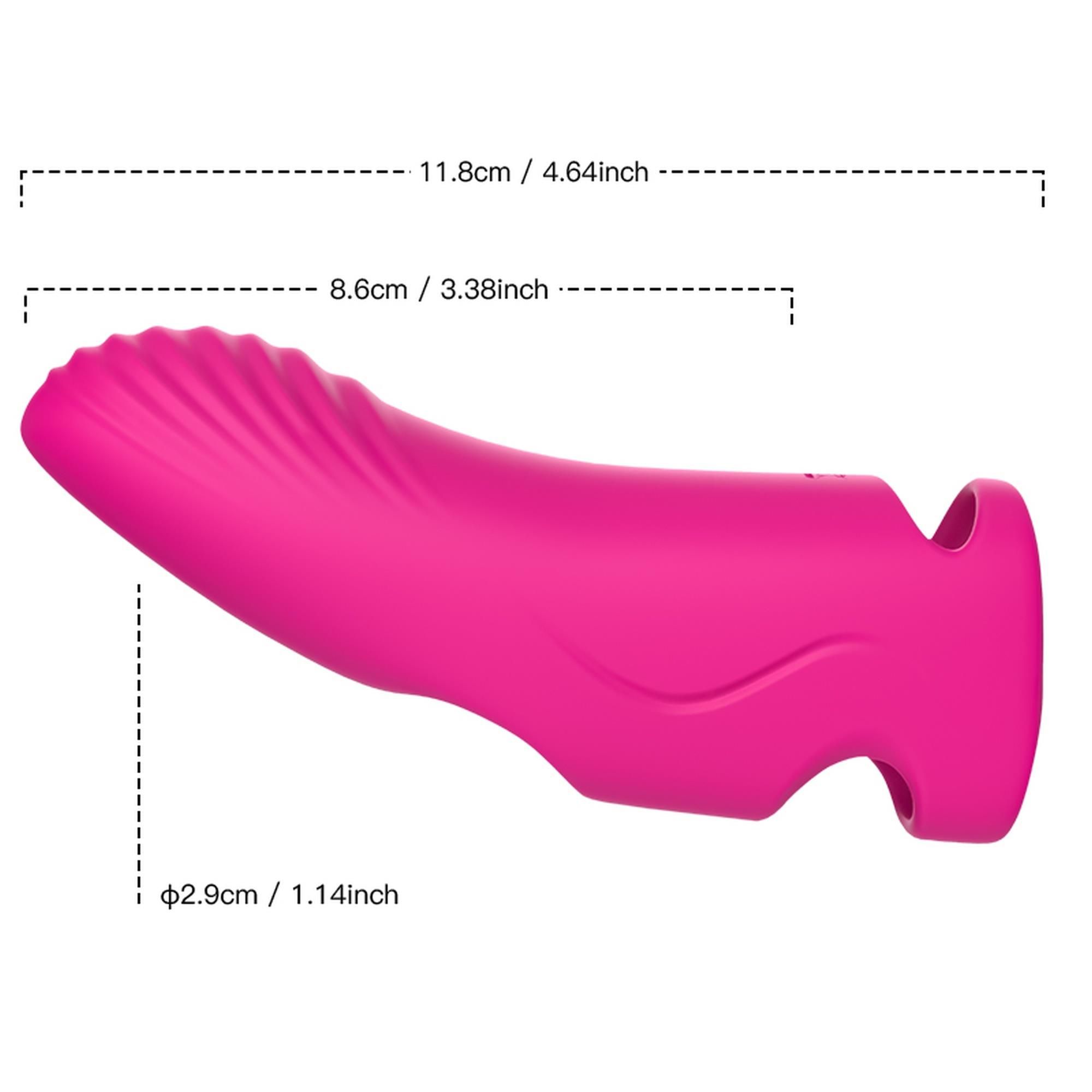 Вибратор на палец B - Series Joy Aurora with remote, 11.8 см (розовый)