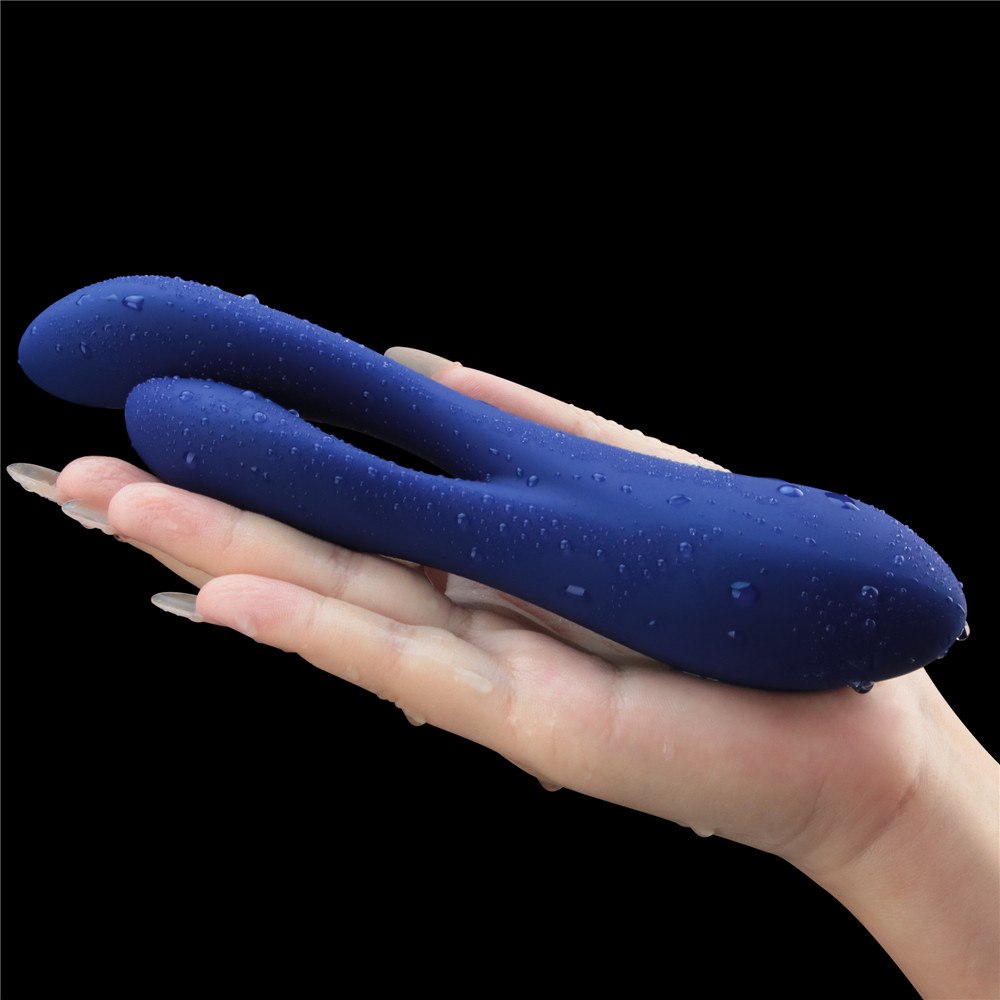 Вибратор Lovetoy L’Allure Pulse, 19 см (синий)