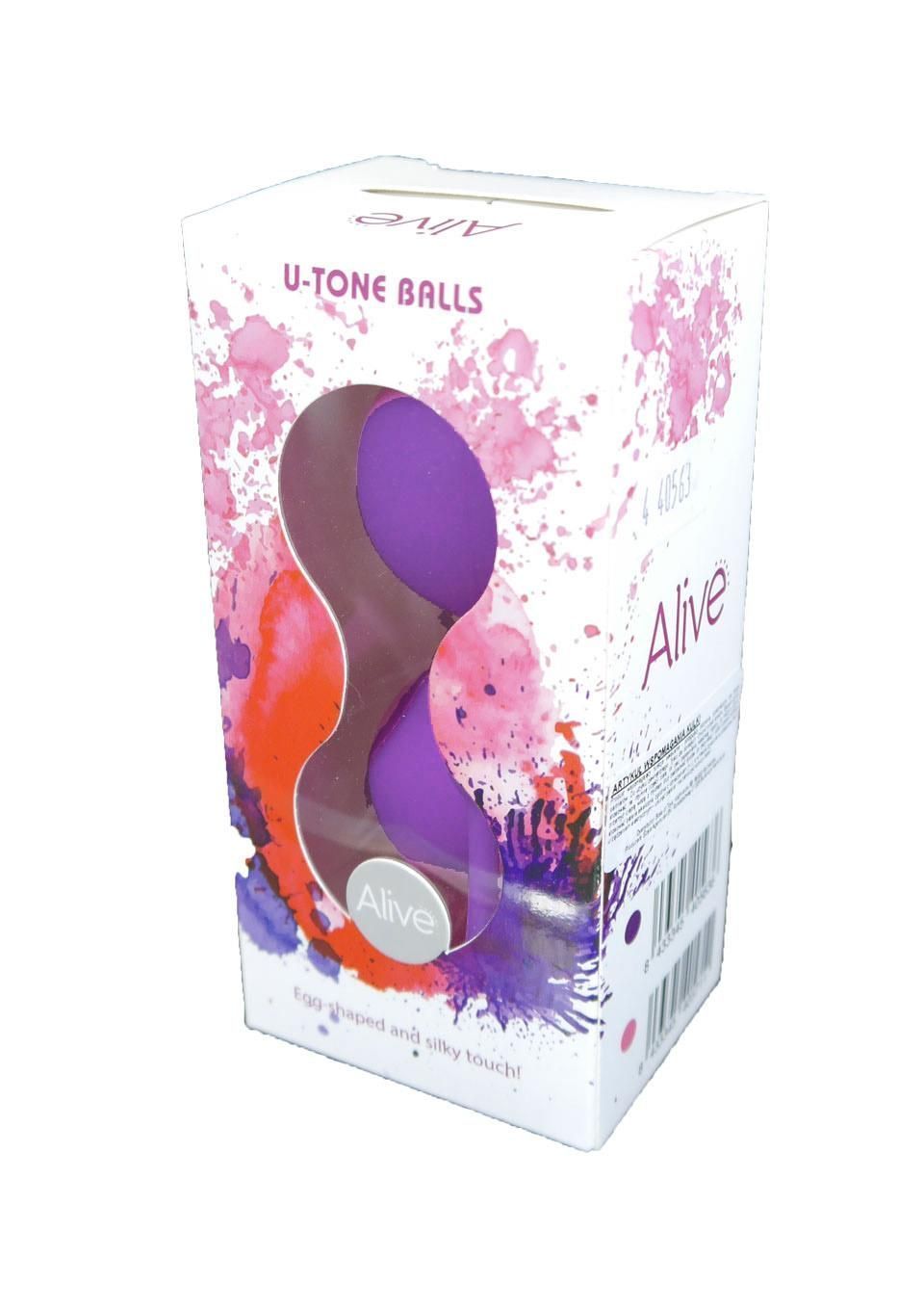 Вагинальные шарики Alive U-Tone,19.9 см (фиолетовый)