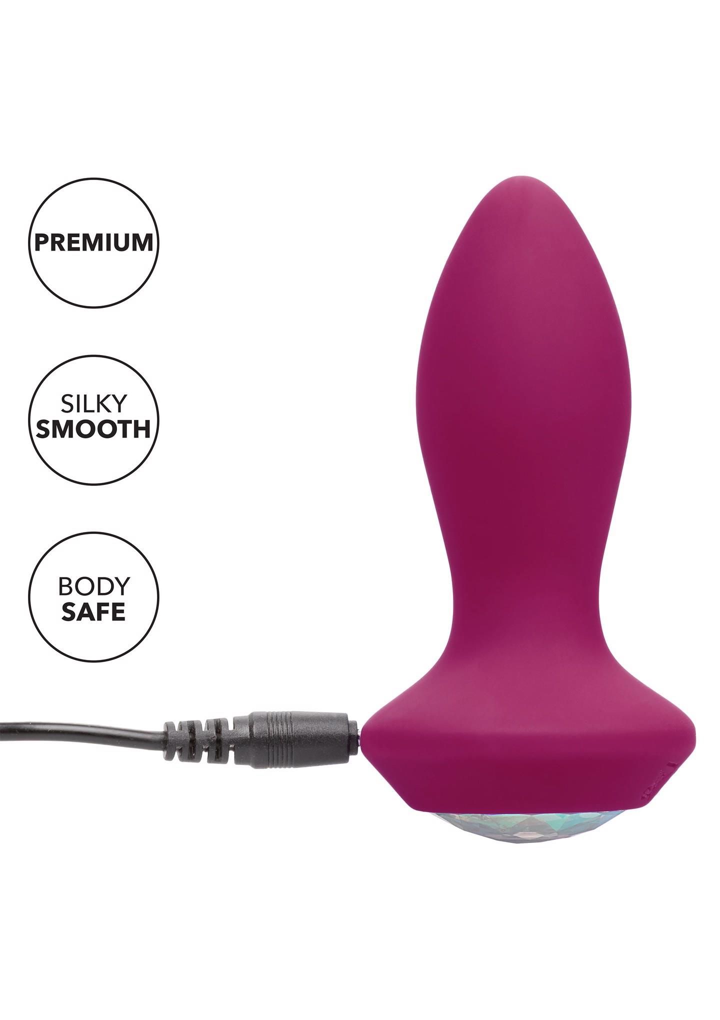 Korek analny Calexotics Petite Crystal Probe, 9.5 cm (fioletowy)