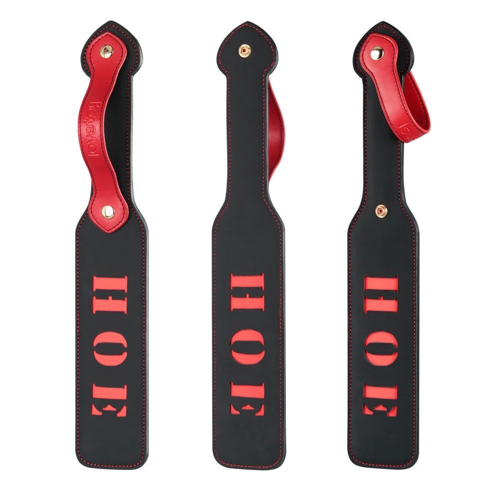 Плеть Rebellion Reign Paddle "Hoe", 38 см (чорний)
