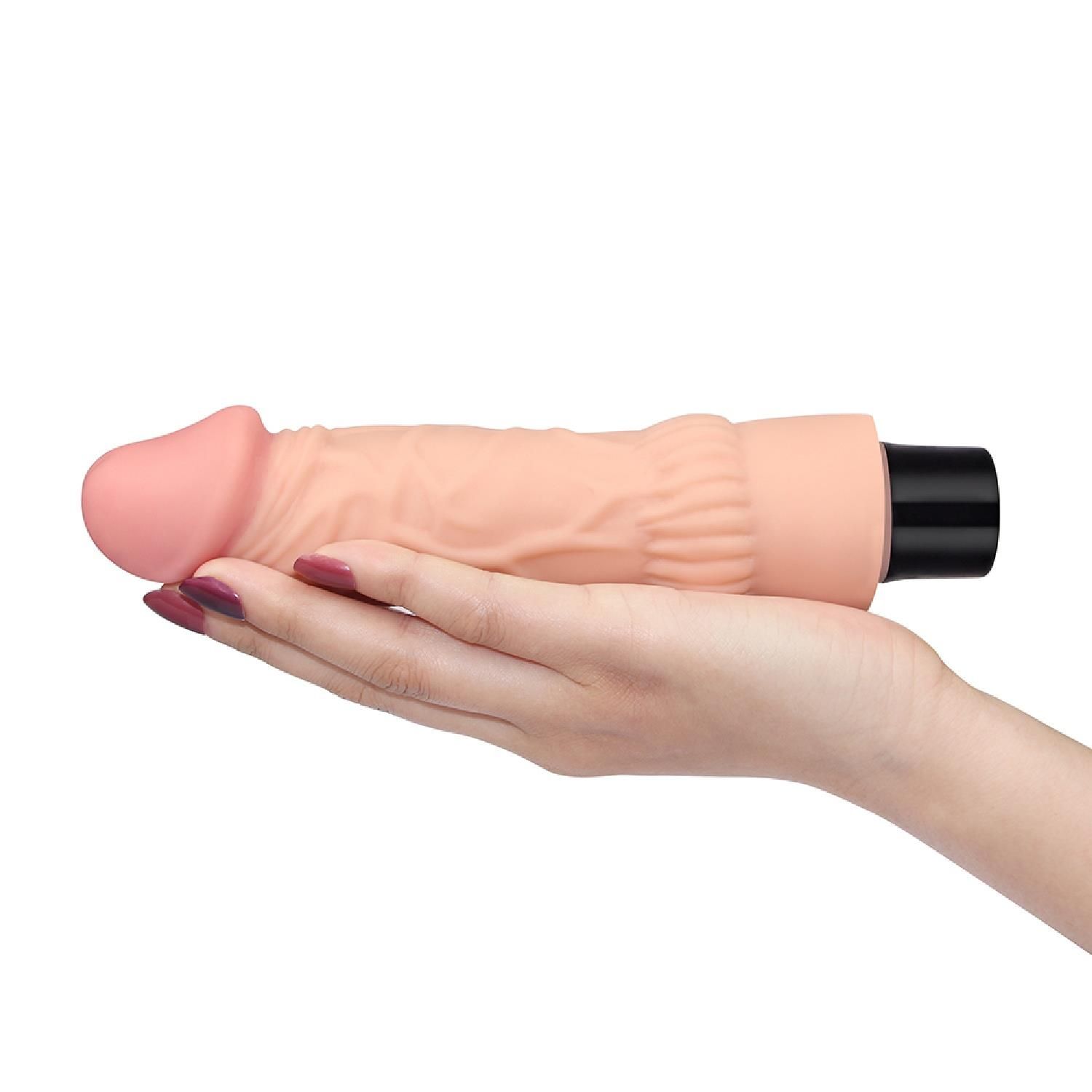 Реалистичный вибратор LoveToy Real Softee, 19,3 см (телесный)
