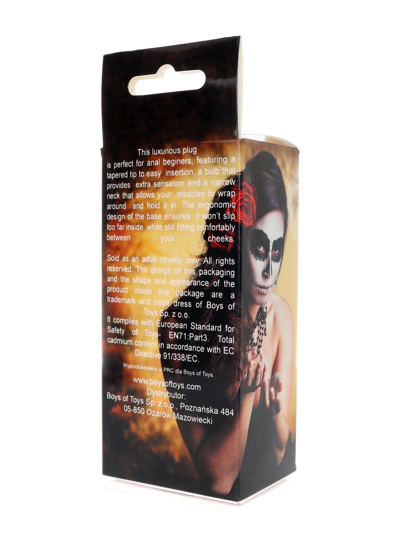 Korek analny Jewellery Pearl Gold Plug Clear L, 9 cm (złoty)