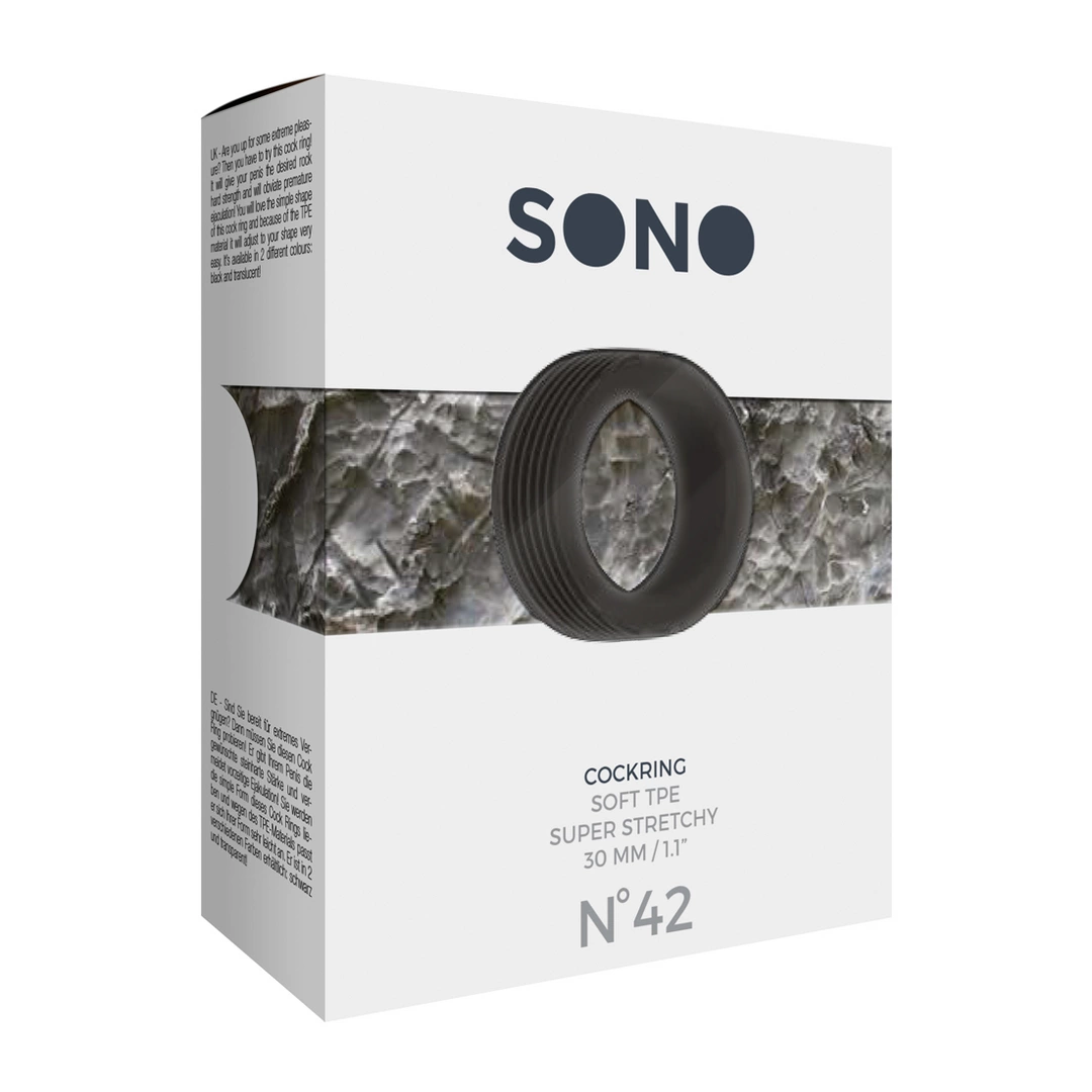 Эрекционное кольцо Sono Sinner Gear № 42, 4.5 см (черный)