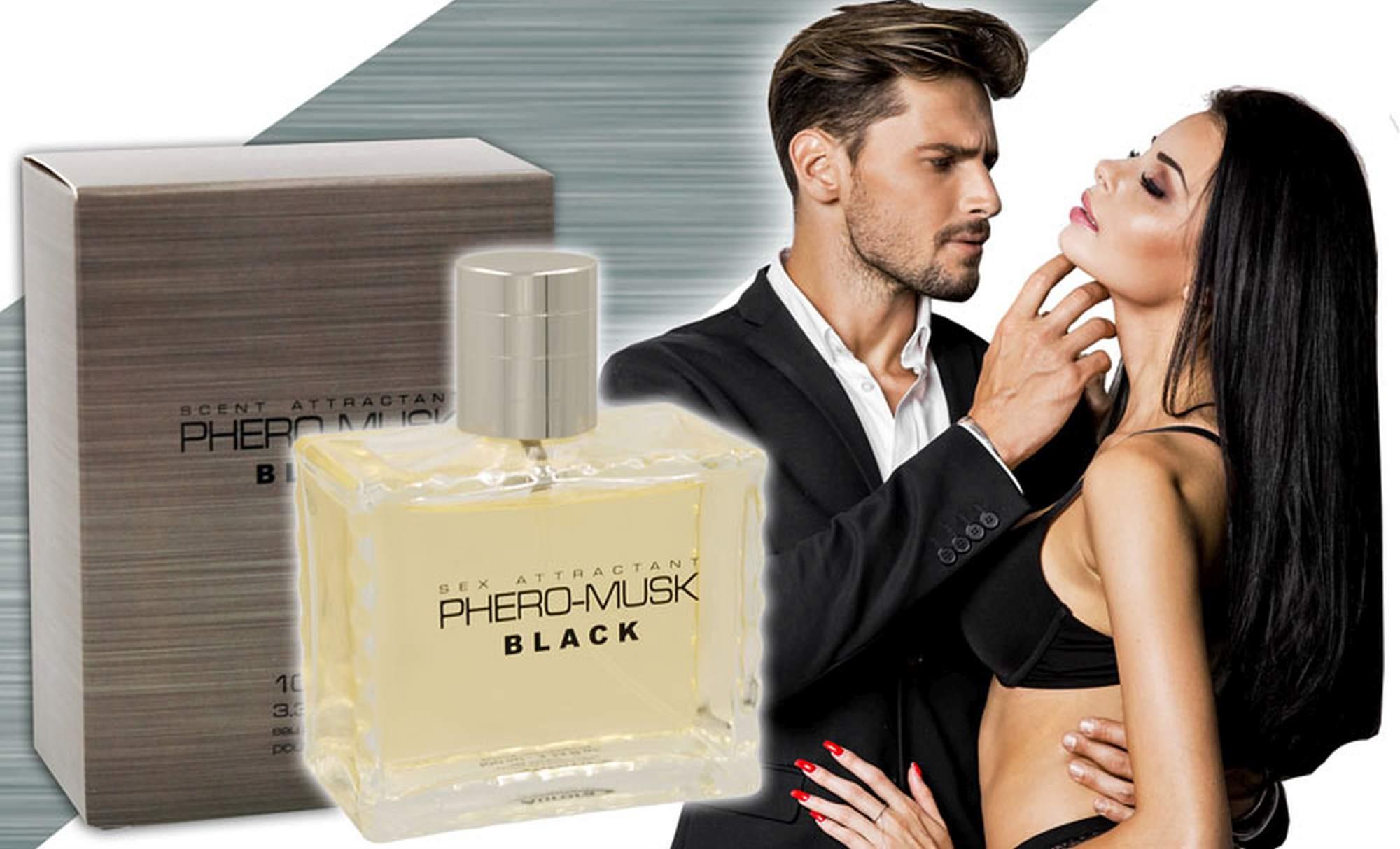 Мужские духи с феромонами Pheromusk Black, 100 мл
