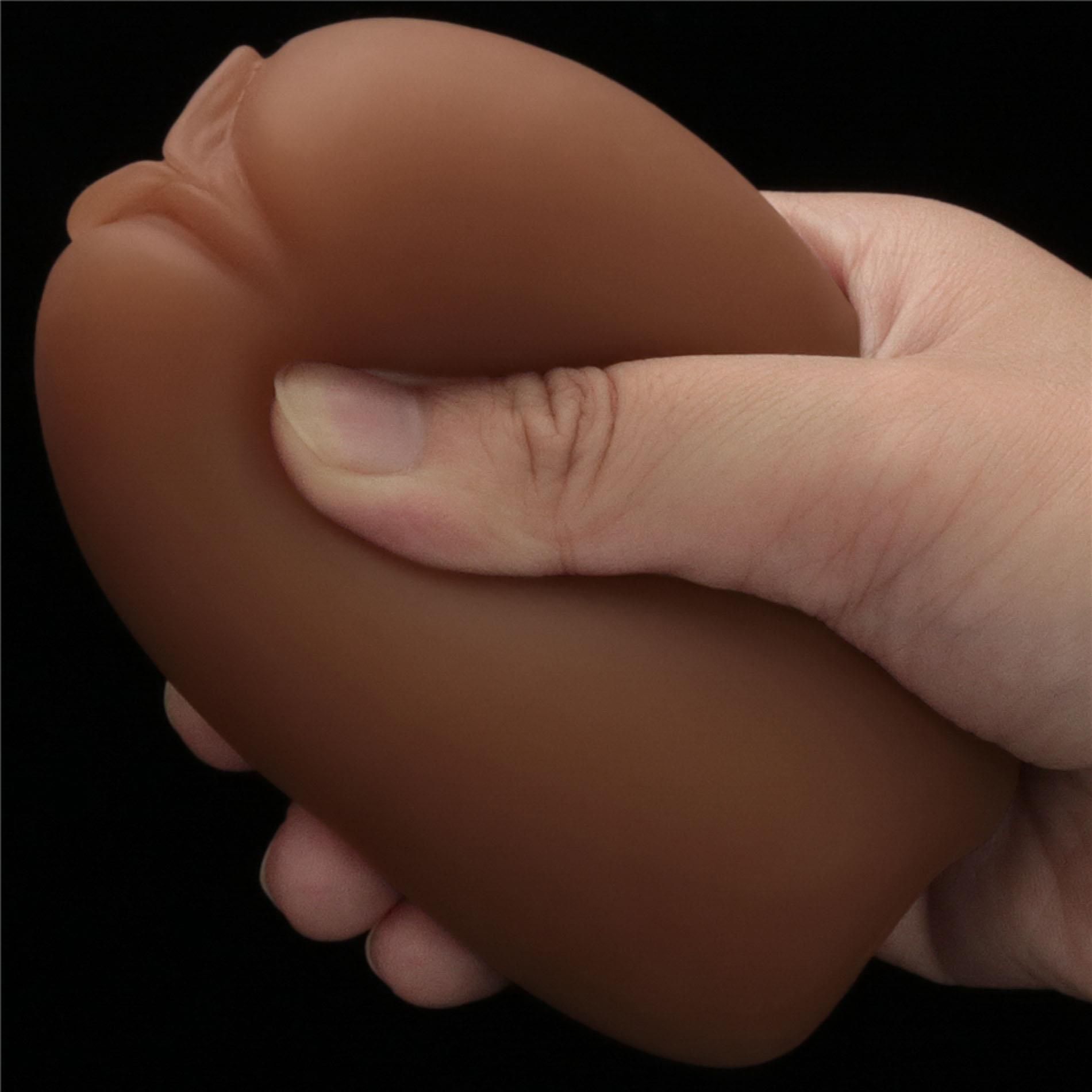 Masturbator podwójny Lovetoy Ass and Vagina (brązowy)